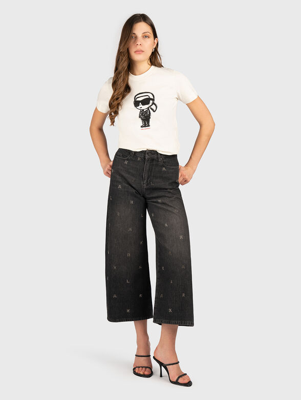 Cotton T-shirt with logo print - 2