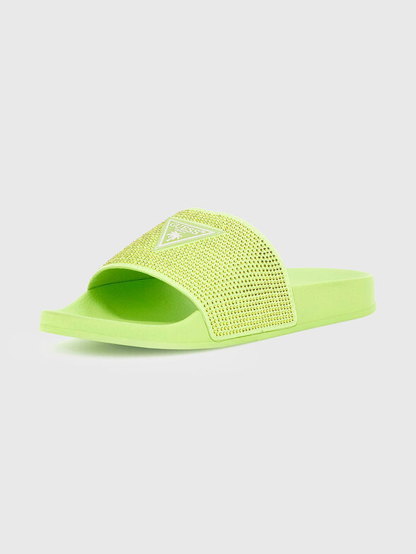 Beach slippers with rhinestones - 2