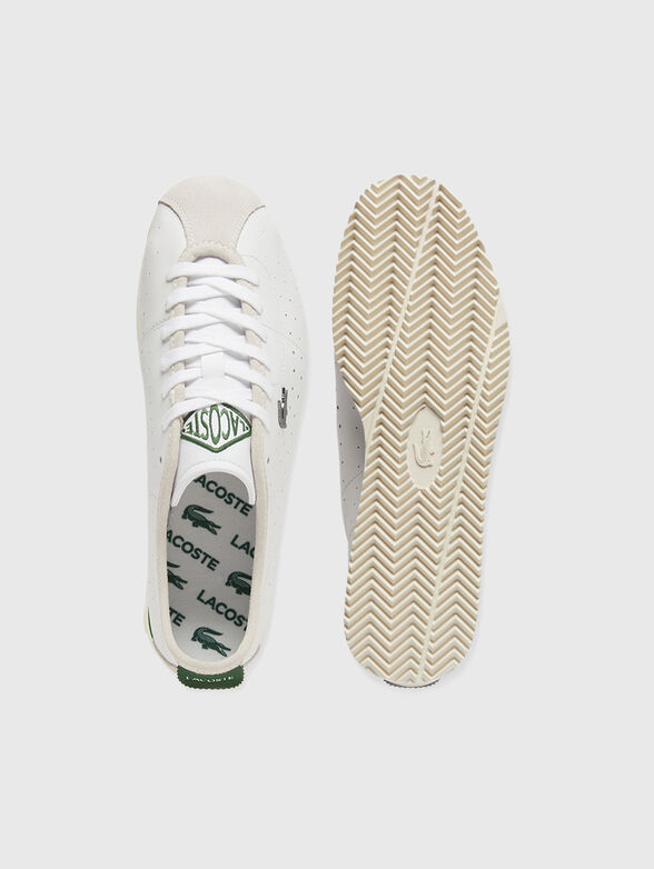 Leather sports shoes with logo - 6
