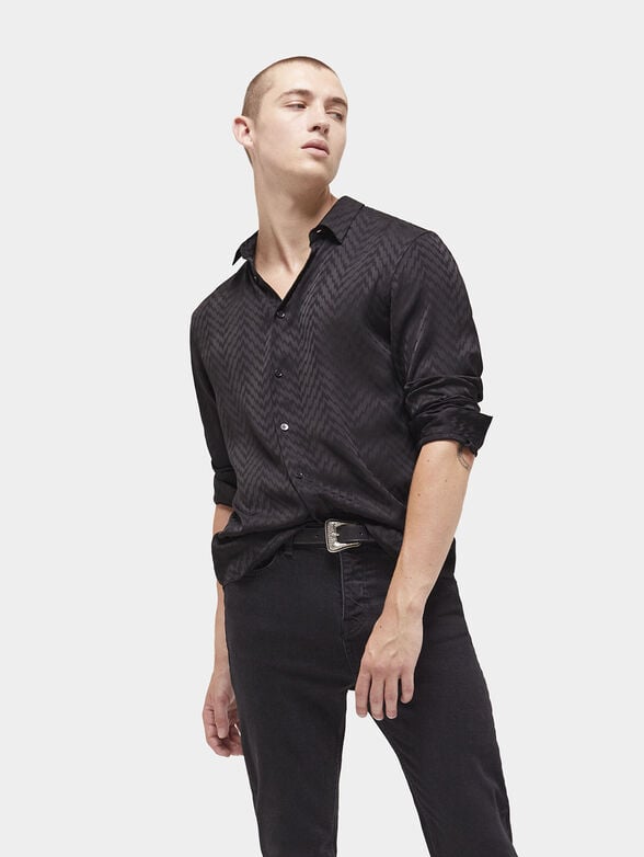 Black shirt with print - 1