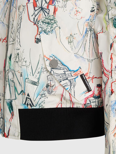 Bomber with art print - 3