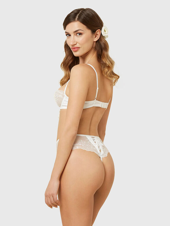 MISS WHITE bra with rhinestones - 3