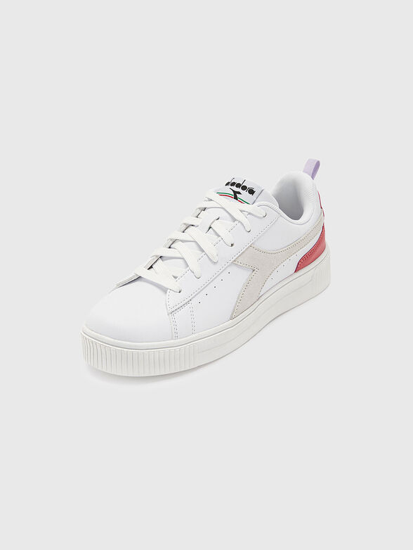 AMBER white sports shoes - 1