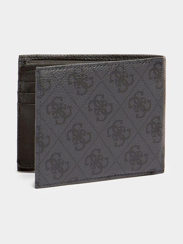 VEZZOLA black wallet with 4G logo print - 2