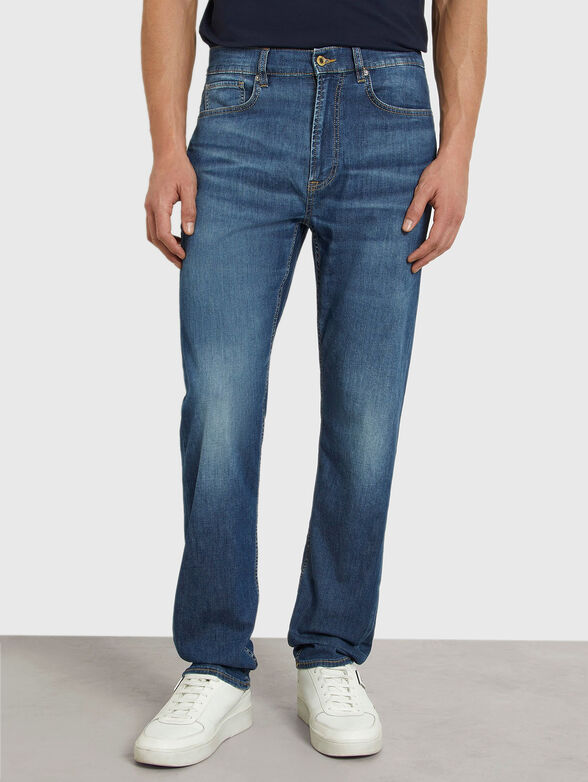 JAMES blue jeans with washed effect - 0