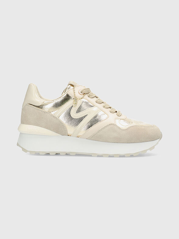 Sneakers with gold accent - 0