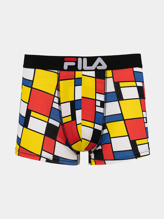 Trunks with geometric print - 1