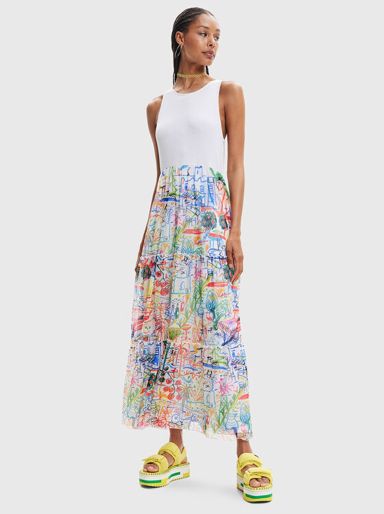 QUATRO dress with art motifs - 1
