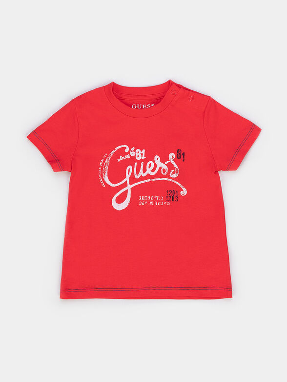Cotton T-shirt with print - 1