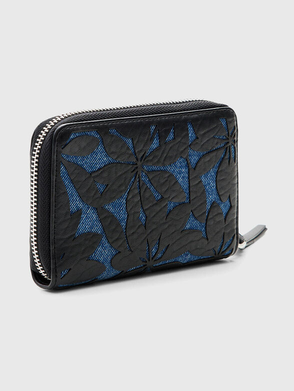 Black cutout detail wallet - 2