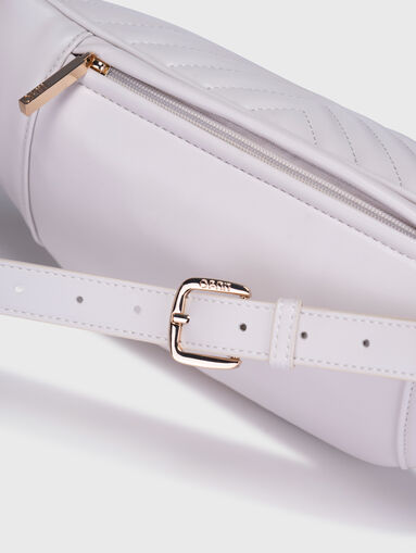 Black eco leather waist bag - 3