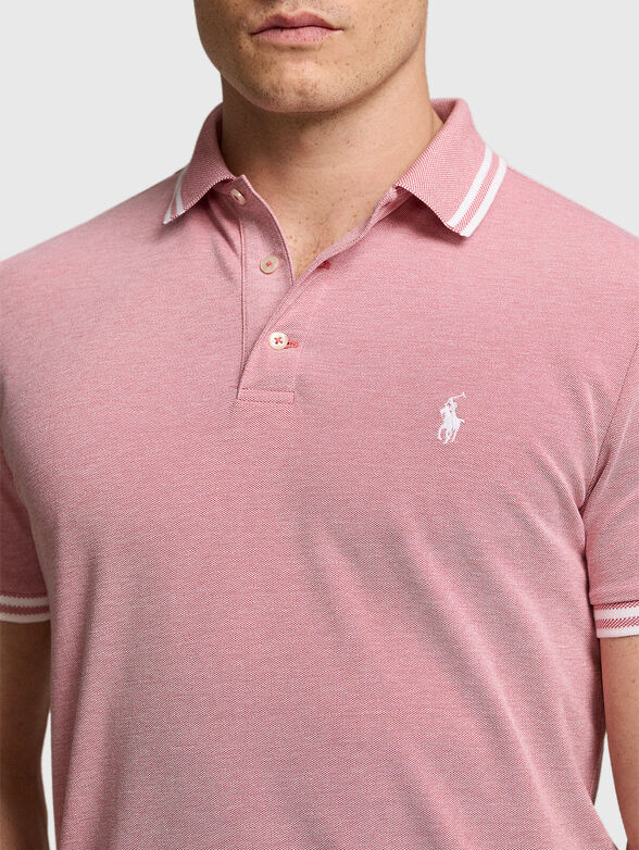 Polo shirt with contrast logo and trim  - 4