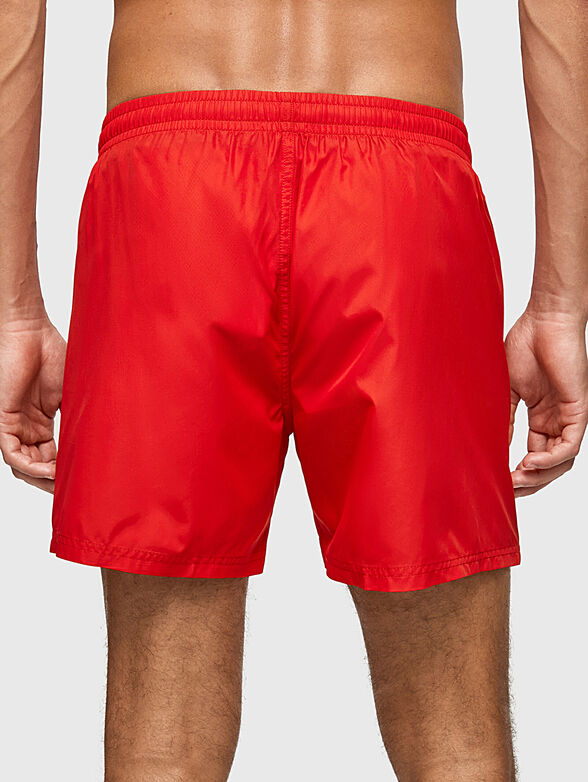  FINNICK black beach shorts with contrast logo  - 2