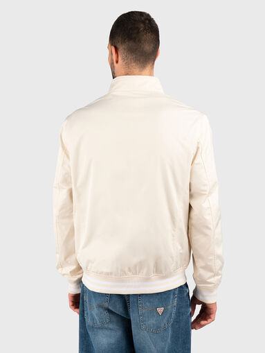 Black jacket with zip and logo patch - 3