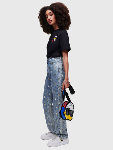 KLx DISNEY blue jeans with accented appliques - 5