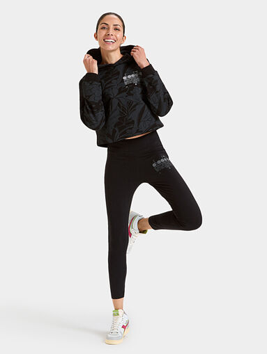 MANIFESTO cropped sports sweatshirt with hood - 3