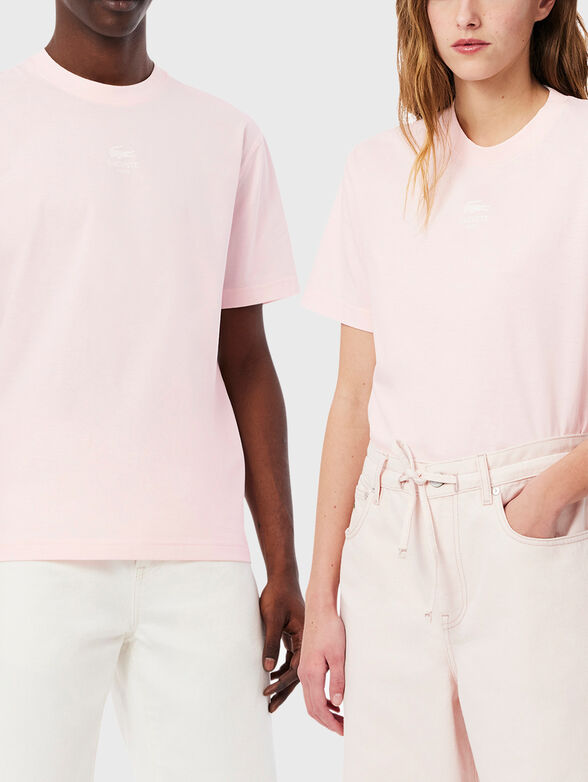 Cotton T-shirt with logo print - 1