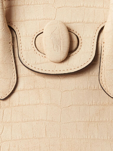 Leather bag with croco print - 5
