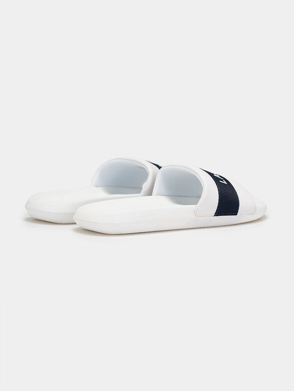 Beach slides with logo print - 3