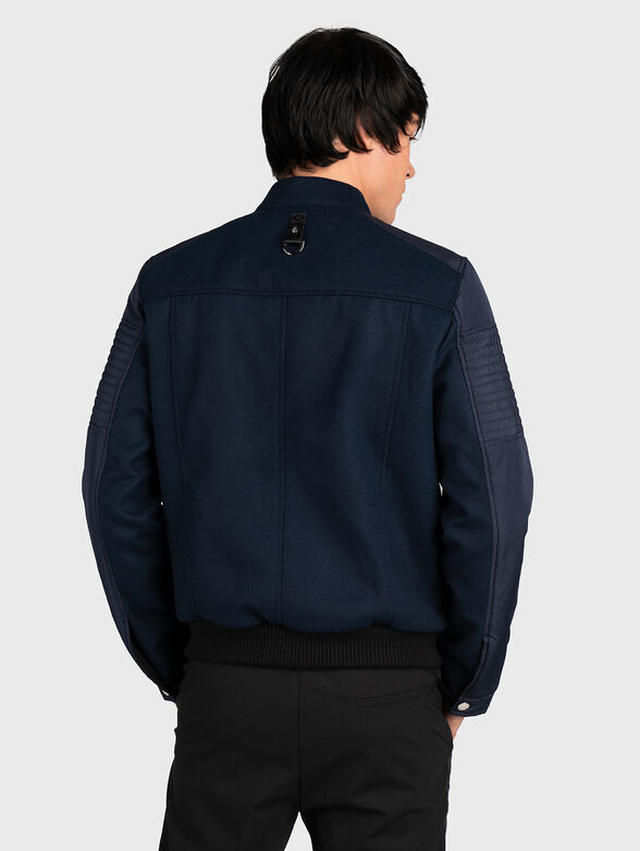 Wool blend bomber jacket - 3