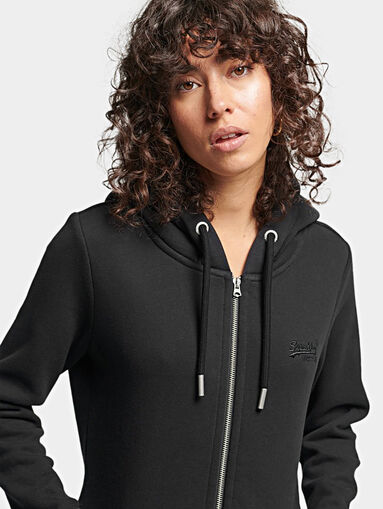 Sweatshirt with zip and hood  - 5