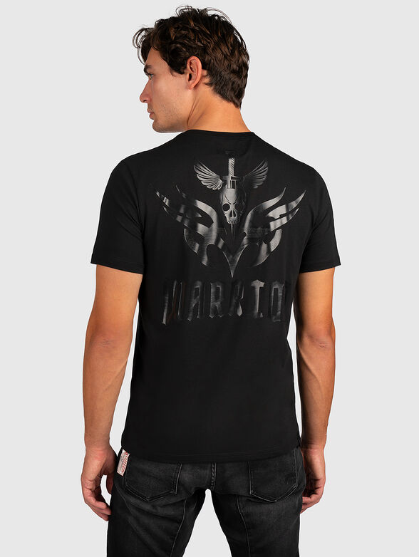 GMTS 036 black T-shirt with print on the back - 2