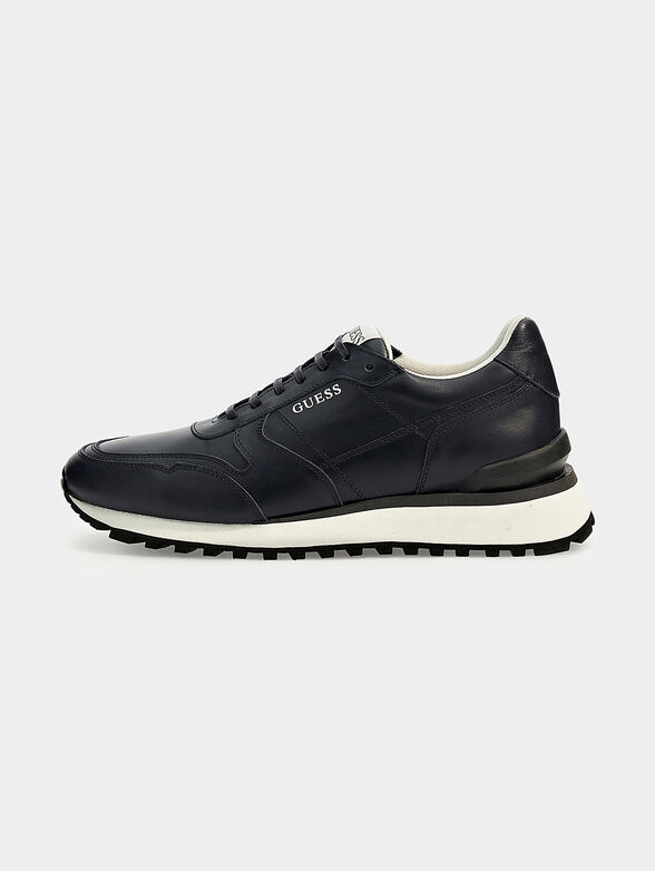 VARESE blue leather sneakers - 1