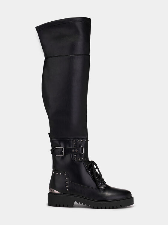 OMET boots with metal details - 1