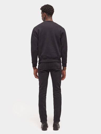 Black sweatshirt with print - 3