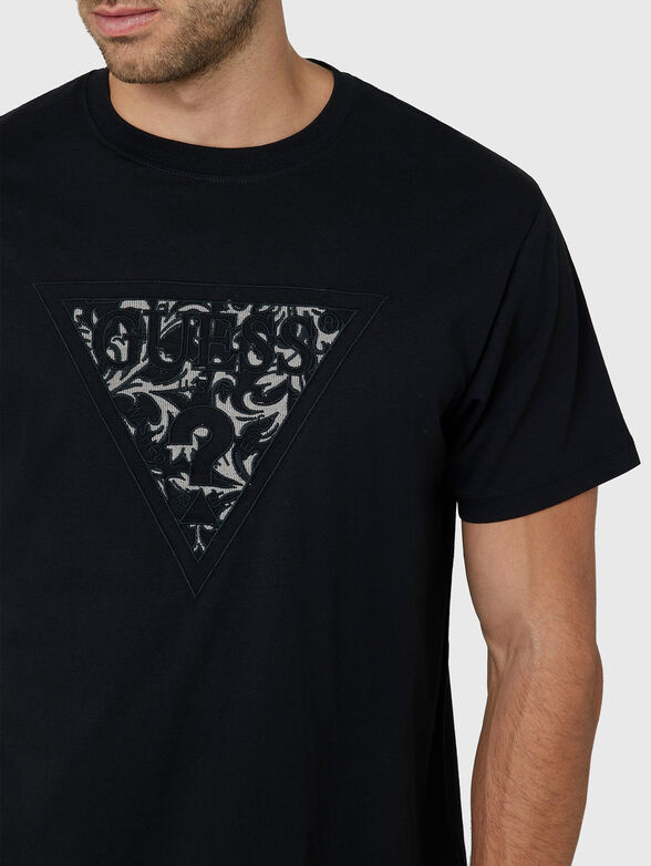 T-shirt with logo embroidery - 4