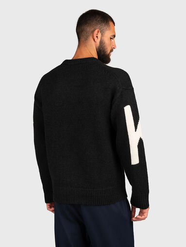 Knitted sweater in black color - 3