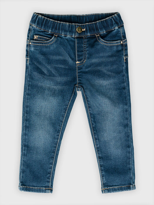 Jeans with elastic waist