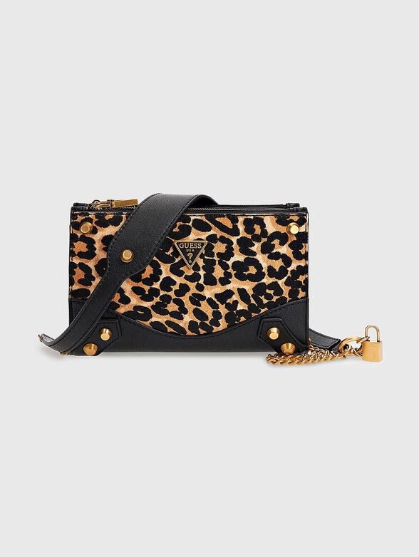AMANTEA crossbody bag with leopard print - 1