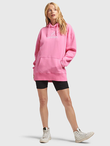 Sweatshirt with hood and logo motifs - 5