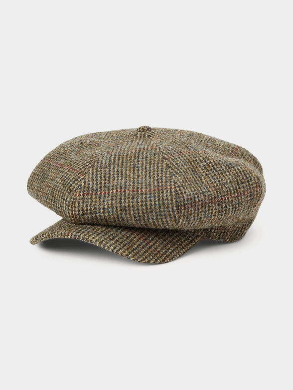 Newsboy cap with multicoloured pattern - 0