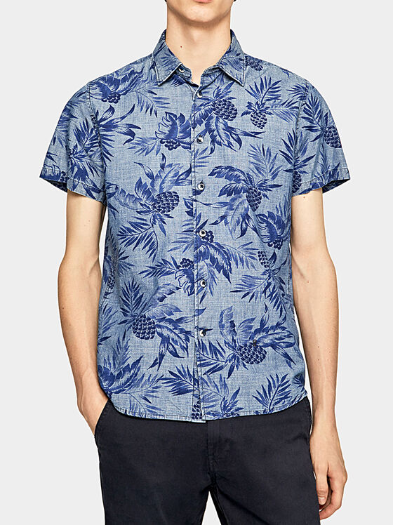 LONGFORD shirt with tropical print - 1