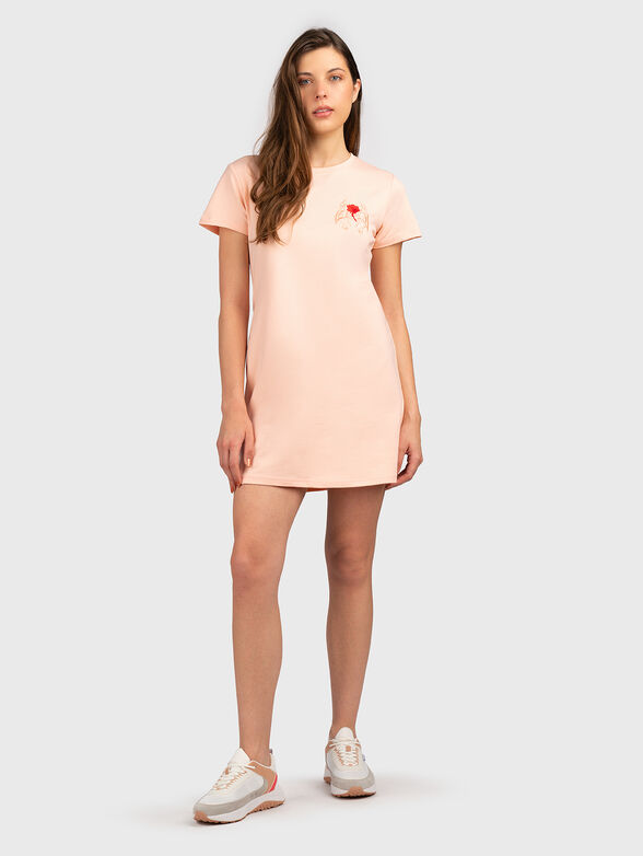 GMDL 021 pink sports dress with embroidery - 6