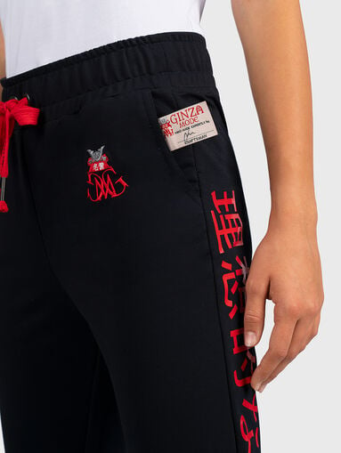 Sports pants with inscriptions - 3