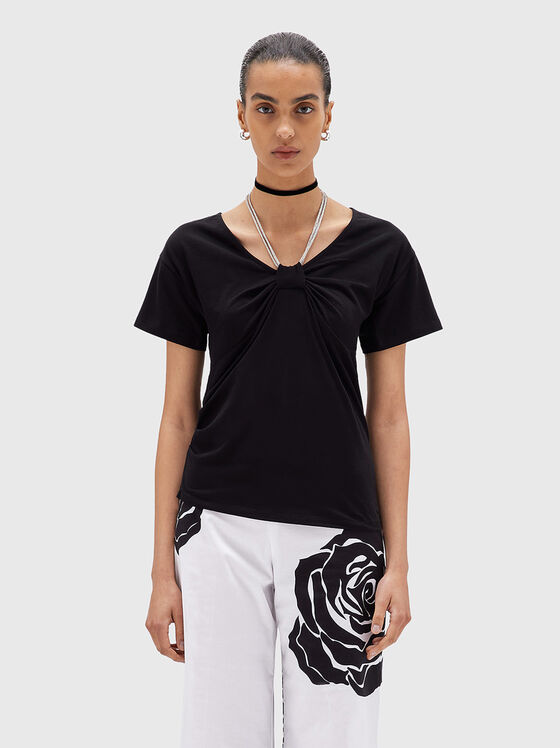 T-shirt with shiny detail - 1