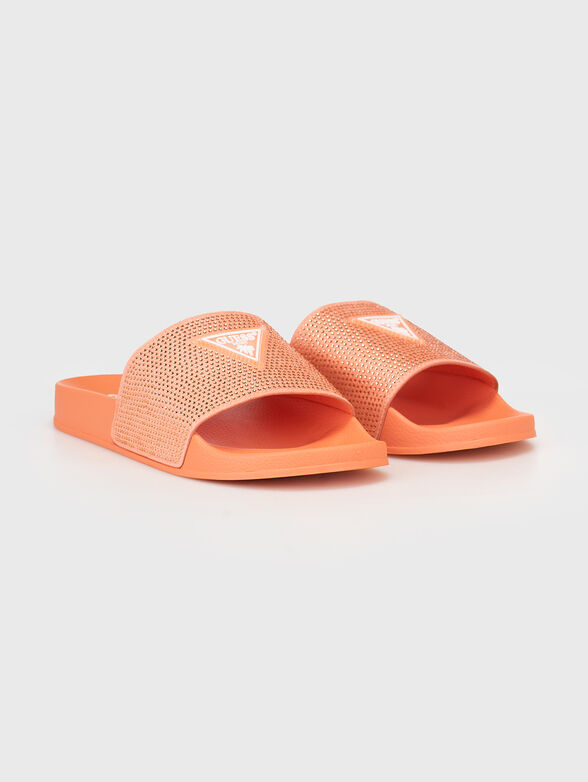 Beach slippers with rhinestones - 2