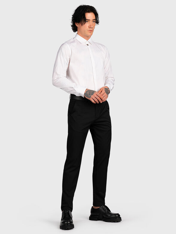 White cotton blend shirt - 2