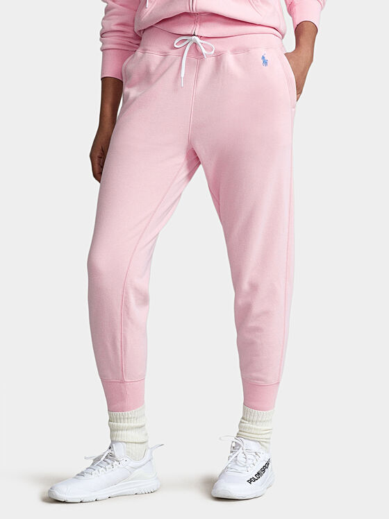 Αθλητικό παντελόνι σε απαλό ροζ χρώμα - 1