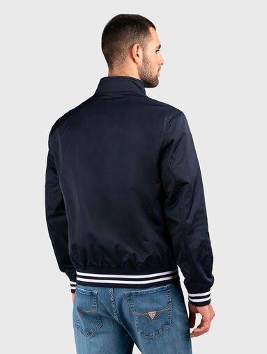 Black jacket with zip and logo patch - 3