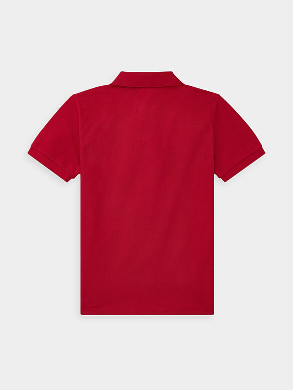 Red polo-shirt with small logo - 2