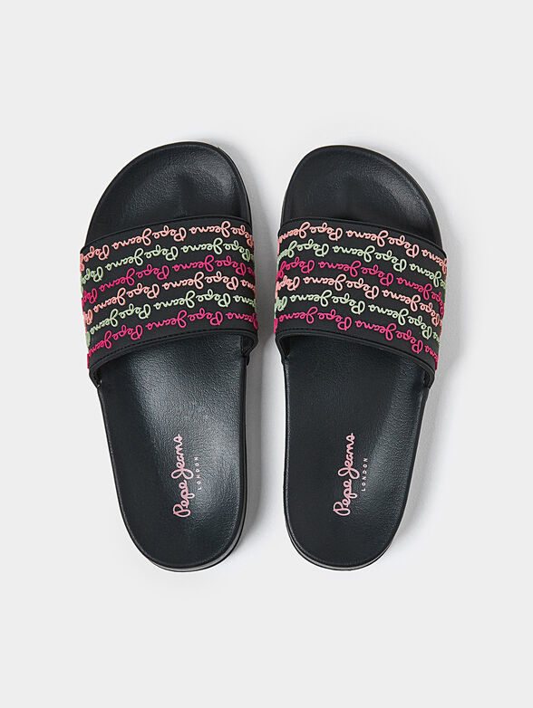 Black sliders with logo - 4