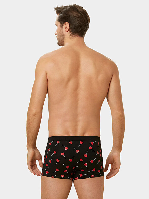LOVE IT black trunks with contrasting print - 2