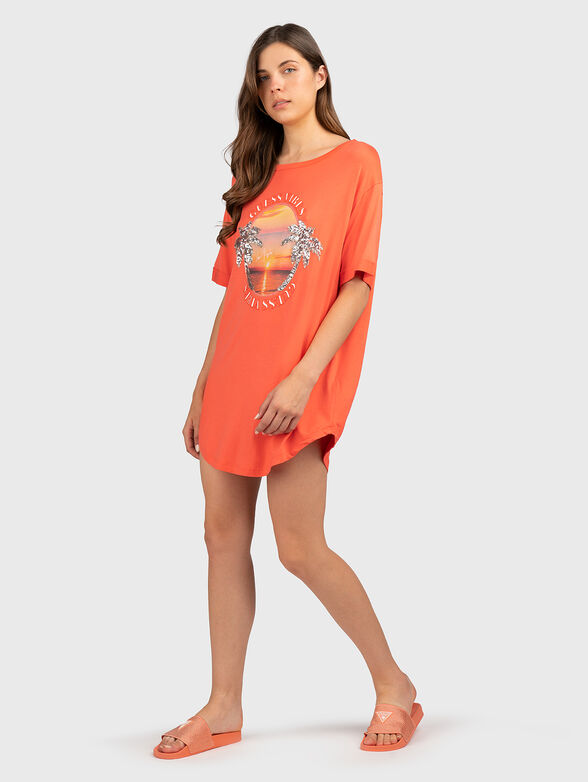 T-shirt dress in black - 4