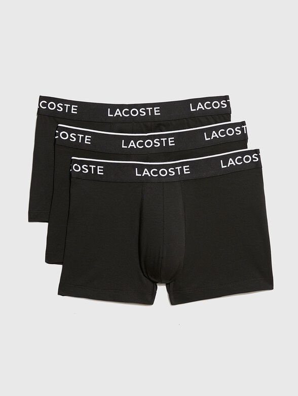 Set of three pairs of boxers in black colour - 1