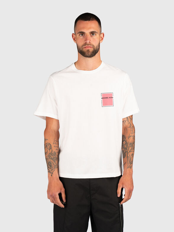 Cotton T-shirt with accent back - 1