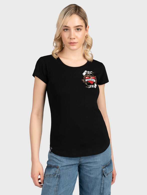 TSL059 T-shirt with accent print - 0